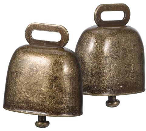 JOINPAYA 2stücke Kuhglocken Quadratisch Mit Griff Eisen Klappern Für Sportanfeuerung Hochzeit Geburtstag Notfall-signalisation Im Freien
