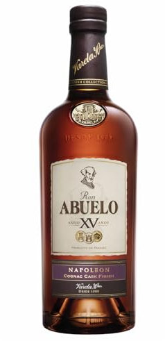 Ron Abuelo XV Años Napoleón – Ron Premium de Panamá Finalizado en Barricas de Cognac – Botella de 700 ml
