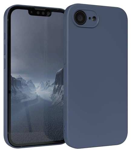 EAZY CASE - Silikonhülle für iPhone 16e Hülle Silikon Case Blau weich stoßfeste Handyhülle Schutzhülle mit Kameraschutz Dünn Premium Schutz Cover TPU Phone Bumper in Petrol Matt