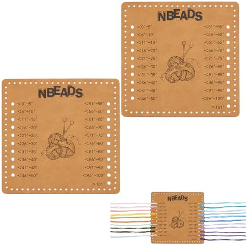 NBEADS 2 Stück Temperaturdecken Farbkarten, 10.7x10.7cm Temperatur Deckenplaner Große Wickelbretter Aus Holz Wollschirm Organizer Karte Für Häkelprojekte Mit Garn Handgefertigte Geschenke