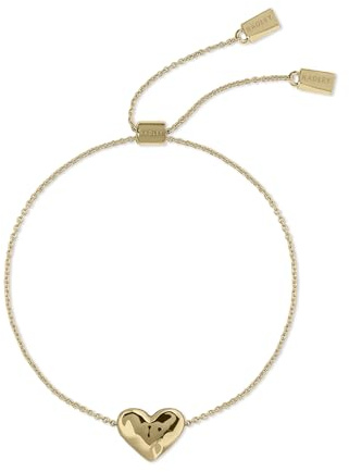 RADLEY 18ct Gold Plated Hammered Heart Friendship Bracelet