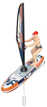 TinyWizTo Mini bateau de surf RC 2,4 G avec design unique qui ne se plie jamais et longue durée de vie de la batterie (RTR)