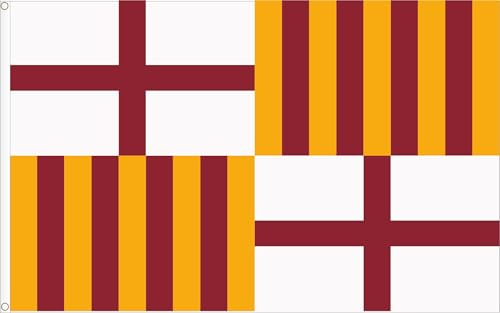 BANDERA DE LA CIUDAD DE BARCELONA. RASO PREMIUM 120 GRS. TAMAÑO GRANDE 150X90 CM