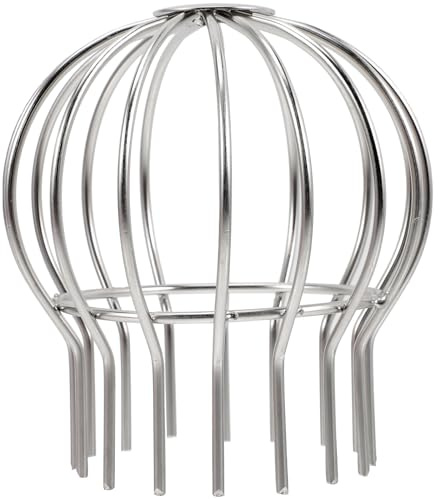 CALLARON Filtre Gouttière en Acier Inoxydable Argenté Passoire Fine Maille, Résistant la Corrosion et Facile à Nettoyer pour Nettoyage Toiture et Usage Domestique