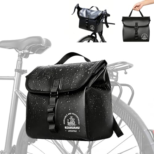 ZeeSunMm Fahrradtasche für Gepäckträger, 5-10L wasserdichte Gepäckträgertasche Fahrrad Tasche Fahrradtasche Gepäckträger mit Tragegriff, Lenkertasche Fahrrad E-Bike