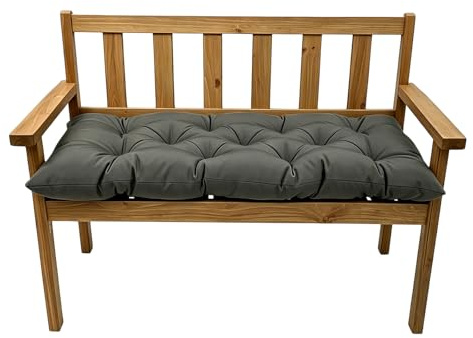 GORPENT Coussin De Banc, Coussin Exterieur Imperméable, Coussins De Jardin, Imperméable Résistant Aux UV, Polyester, 100x50 cm, Gris Foncé