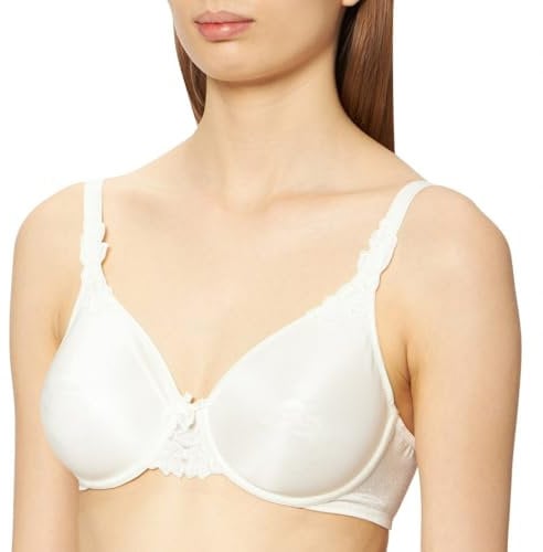 Chantelle Women's, HEDONA, Covering Molded Bra, Women's invisible lingerie, Off-white (Elfenbein 35), 36F