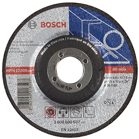 Bosch Professional 1x Schruppscheibe Gekröpft Expert for Metal (Metall, A 30 T BF, Ø 115 mm, 4.8 mm, Zubehör Winkelschleifer)