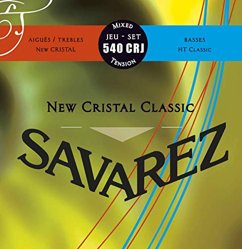 Savarez New Cristal Classic 540CRJ Mixed Tension Jeu de Cordes pour Guitare classique