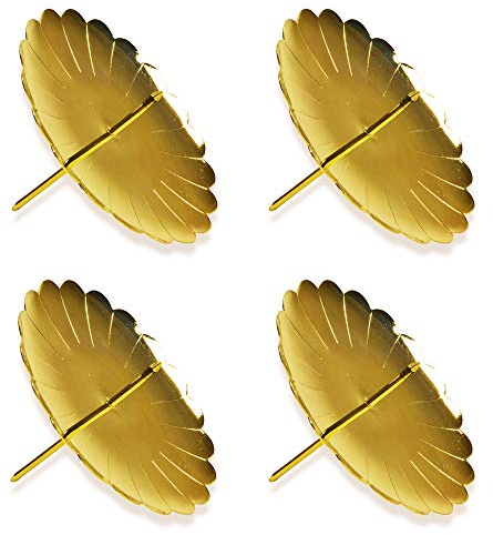 Riffelmacher & Weinberger 10715 - Portacandele ADV, Ø 75 mm, 4 pezzi, colore: Oro