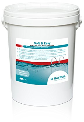 BAYROL Soft & Easy - Granulat-Kombination auf Aktivsauerstoff-Basis - 16,8 kg - für Desinfektion, Algenverhütung & Klareffekt - Wasserpflege für Pools - in vordosierten Beuteln - ohne Chlor