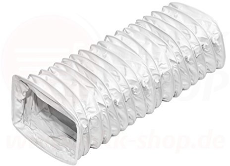 PVC Flexkanal 55 x 110 mm 6 m (600 cm) Kunststoff Lüftung Kanal Flachkanal Sc...