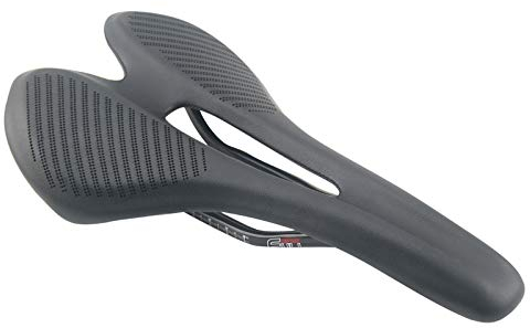 Alfa Pasca Rennradsattel Fahrradsattel Carbon Rennrad Sattel Schwarzer Ledersattel 275x143mm MTB Sattel