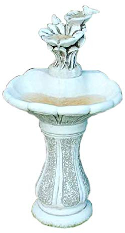 Steinbrunnen Springbrunnen Brunnen Kaskadenbrunnen Zierbrunnen Beckenbrunnen Wasserspiel Figurenbrunnen Gartenbrunnen Höhe: 111cm