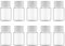 ULTECHNOVO 10Pcs 30ml Clear Plastic Pill Bottle Container, Reusable Empty Pill Tablet Dispenser Organiser for Liquid Tablet Pills