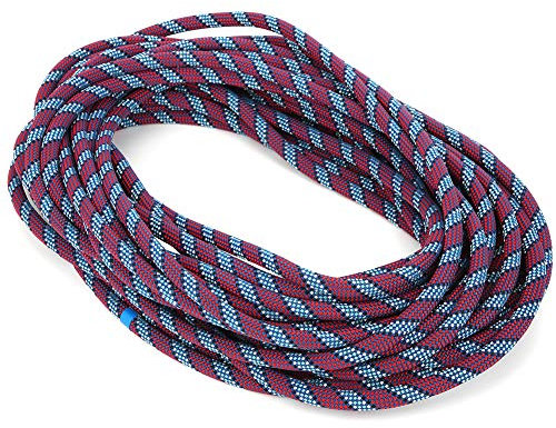 Alomejor 20m Dynamic Rope 11MM Thick Hanging Cord Climbing Rope Outdoor Mountaineering Rock Climbing Stream Descent(Purple)