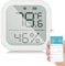 Ailgely Termómetro higrómetro Inteligente ZigBee Sensor de Temperatura y Humedad Interior con Control de aplicación Tuya, Almacenamiento de Datos Función