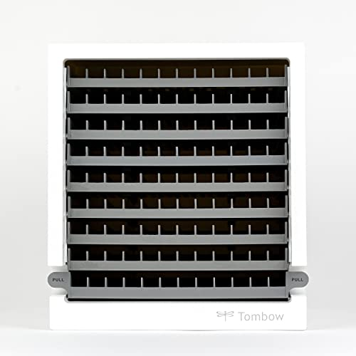 Tombow Schreibtisch-Organizer (leer), praktische Aufbewahrung von Stiften, Platz für 108 Stifte, ausziehbare Fächer [ORGA-108C]