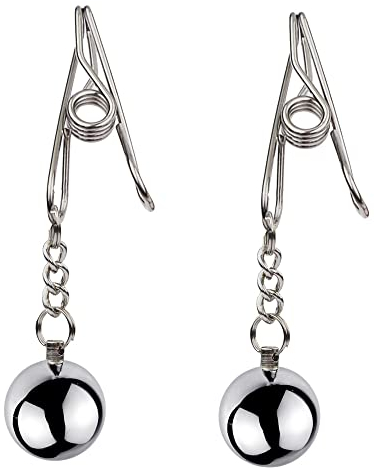 ALMYMM Nippelklemmen Brustwarzen Nipple mit Kette Clamps Sex klemmen Extra Stark Brust Stimulator Erotik SM BDSM Fetisch Nippelkett Sexspielzeug Für Frauen Männer (Stil 2)