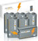 PKNOVA 9 V Alkaline-Batterien, 9 V, quadratisch, für Rauchmelder, langlebig, 6 Stück