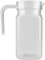 Bouteille de jus transparente en acrylique, pichet à eau froide de grande capacité, pichet à jus rayé avec couvercle pour Bar et maison (500ML)