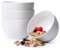 NUTRIUPS 900ml Cereal Bowls, 15x9cm Deep Soup Bowls, Breakfast Bowls Set of 4, White Ceramic Bowls for Oatmeal, Microwavable Porridge Bowl
