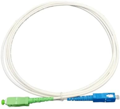 Speedoptic - Câble Fibre Optique pour Freebox de Free Pop, Ultra, Revolution, Raccordement SC/UPC vers SC/APC, Rallonge Jarretière (5 mètres)