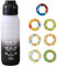 Luft Wasserflasche,1000ml Sport Air Wasserflasche mit Pods BPA Frei Starterset 0 Zucker, Trinkflasche mit 7 Geschmack Pods Ideal zum Laufen und im Fitnessstudio (B)