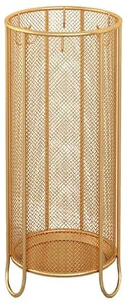 REKEELL Regenschirmständer Iron Art Umbrella Storage Holder Umbrella Organizer Umbrella Rack Stand Umbrella Stand for Apartment Entryway Garage(Small and Aureate)