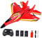 Colcolo RC Plane Foam Lightweight Sturdy with Gyro Aircraft Toy Remote Control Airplane for Beginner Boys Kids Adults Birthday Gift, Red Three battery
