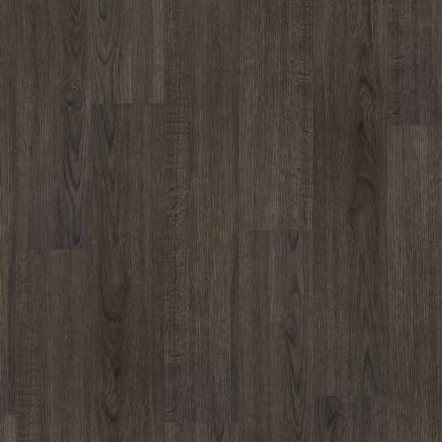 FLOREXP Vinyl Flooring - Lino Flooring, Peel and Stick Floor Tiles, 2.0mm 10cm×15cm, 1 Piece, Environmentally Friendly for Kitchen, Bathroom, Office (Dark Brown)
