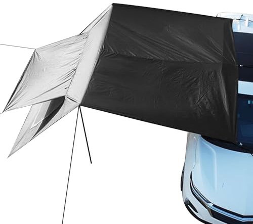 Huxibai Toldo de Coche, toldo de protección Solar, Tienda de campaña, Plegable Resistente a los Rayos UV, toldo de Coche con para acampadas, Picnic, Aparcamiento