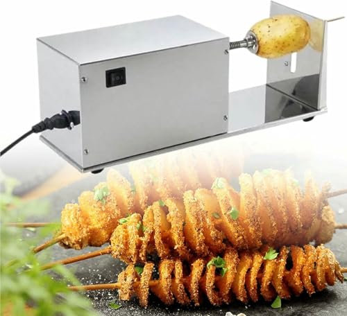 AFLEPCBRQ Spiral Potato Cutter, Tornado Cutter, Spiral Potato Cutter, Tower Potato Cutter, Spiral Potato Potato Knife For Potatoes In Tower, Barbecue, Fried, Collection