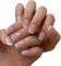 24 Pcs French False Nails - Reusable Fake Nails - Short Square Press On Nails with Glue - Full Cover False Nails for Women and Girls Nail Art (Pink)