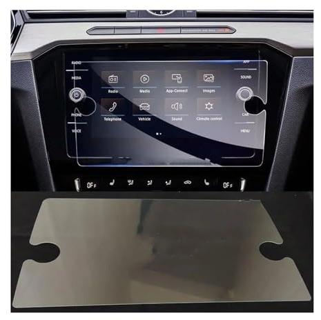 Dnhqknog For VW For Arteon 2019-2022 Screen Protector Tempered Glass Media 8inch Car Infotainment Radio Navigation Screen Auto Navigation Screen Protector