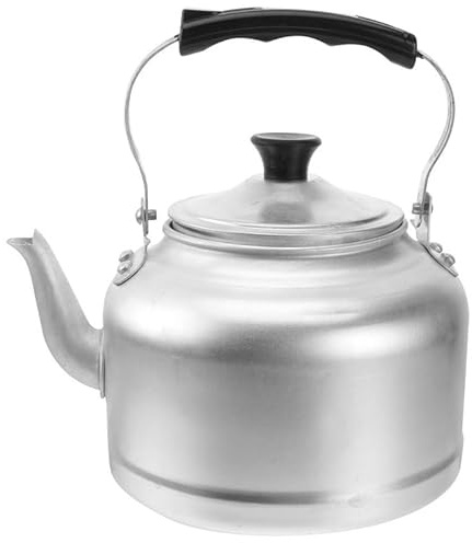 Uthclo Tetera De Aluminio Grueso Para Estufa 7.87X7.87X5.51In Hervidor De Agua Caliente Con Boca Ancha Y Mango CóModo Para Té Y Café En El Hogar
