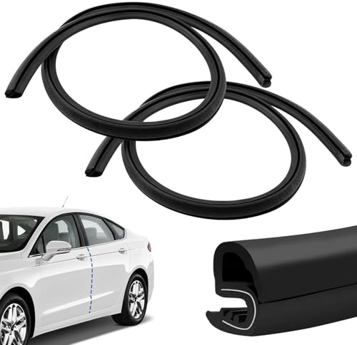 2M Autotür Dichtung Gummi Kantenschutz B Säule Universal | Schalldämmende Türdichtung, für Auto LKW SUV Boot, Schutz vor Staub Wasser und Windgeräuschen