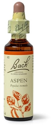 Bach Original Flower Remedies (Aspen) Face Your Fears, Feel Secure, Emotional Wellness, Natural Flower Essence, 20ml
