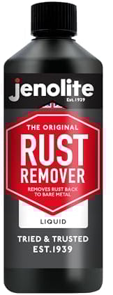 JENOLITE Rust Remover Original Liquid | 500g | Rust Remover For Metal | Fast Acting Rust Remover | Removes Rust Back To Bare Metal | Rust Treatment For Car bodywork, Bikes, Tools, Machinery, BBQs