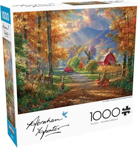 Buffalo Games - Abraham Hunter - Fall Memories - 1000 Teile Puzzle für Erwachsene - Herausforderndes Puzzle perfekt für Spieleabende - Fertige Puzzle-Größe ist 26,75 x 19,75