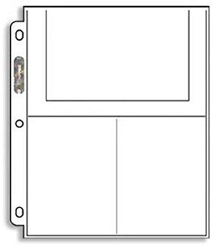 Ultra Pro 3-Pocket-Seiten (4 x 6) - 25 Seiten - Foto oder Postkarte