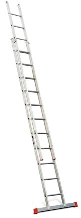 Henry's Lyte DIY Extension Ladders - HBD235. 2 Section Leaning Ladder. Extends to 5.9m. Superior Domestic Extending Ladder Manufactured with Comfortable Large''D'' Shaped Rung