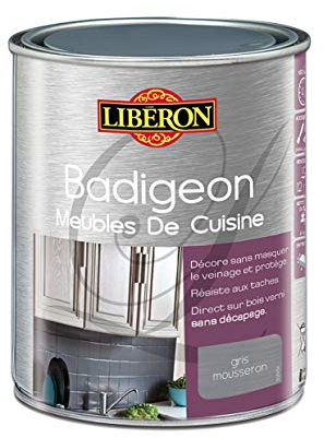LIBERON Badigeon meubles de cuisine, Gris mousseron satin, 1L