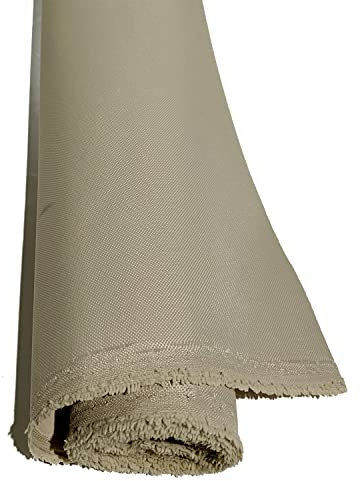 EU Fabric Fire Resistant Canvas Fabric | 600 Denier Heavy-Duty Material for Garden Furniture Covers | Tear Resistant Outdoor Upholstery | Ensuring Safety and Durability– Stone 1 Meter x 150cm