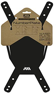All Mountain Style Placa Portadorsal Bicicleta | Soporte de Número de Competición | Accesorio Esencial para Tus Carreras de Ciclismo | Ligera y Ajustable | Fácil Instalación
