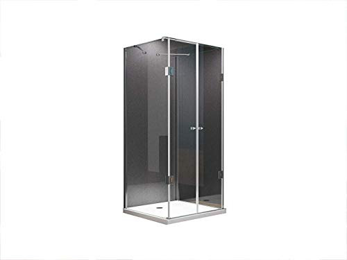 BuyLando.Shop [Typ-Emma] U Form Duschkabine - Dusche - ESG - Pendeltüren - Variationen (100x90x180cm)