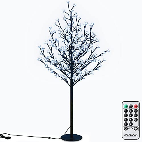 Monzana Albero Ciliegio Luce a LED 180cm con Telecomando e Timer 8 Modi Illuminazione Interno Esterno