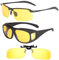 Riccardo Materossi 3 Pack Night Vision Glasses For Driving | Anti Glare | Unisex | UV400 | Premium Quality Frames & TAC Lenses | UK Based Brand