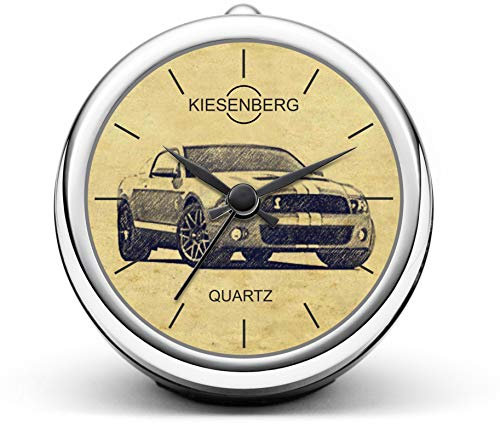 KIESENBERG Design Tischuhr Geschenke für Mustang Shelby GT 500 2010 Fan Uhr T-4923