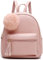 IHAYNER - Zaino da donna in PU, impermeabile, per bambini, da viaggio, per la scuola, per la scuola, alla moda,, rosa, S